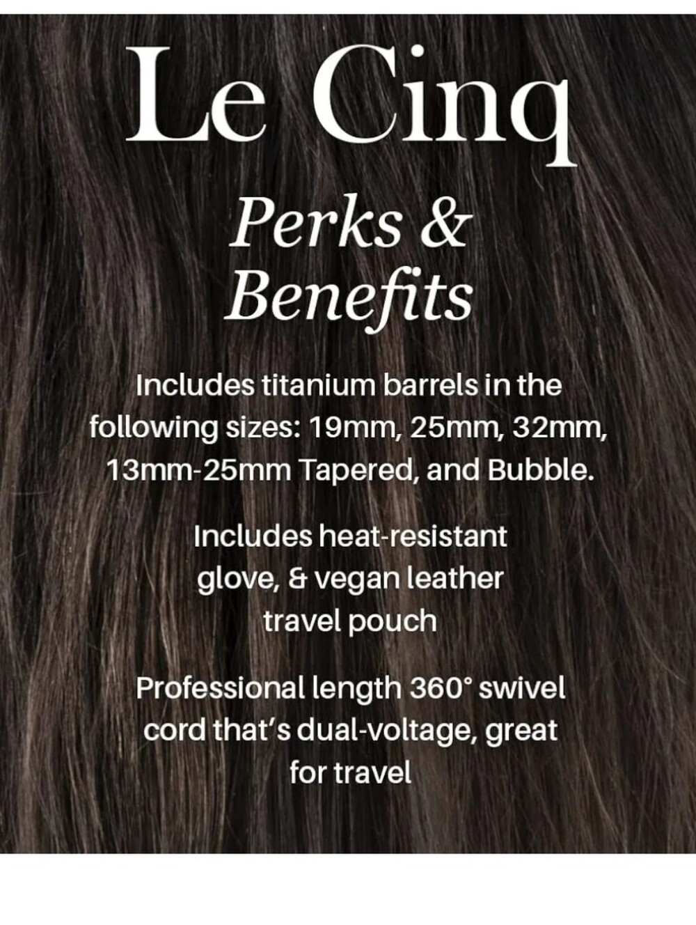 L'ange Hair Le Cinq 5-in-1 Curling Wand Set in Blush - Picture 3 of 12